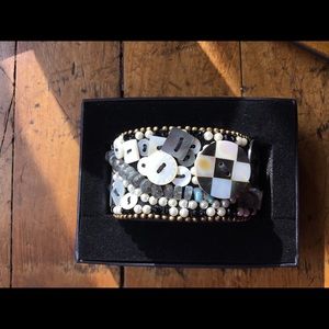 MacKenzie Childs Courtly Check Cuff Bracelet